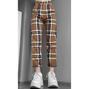 Love Too True Plaid Trousers